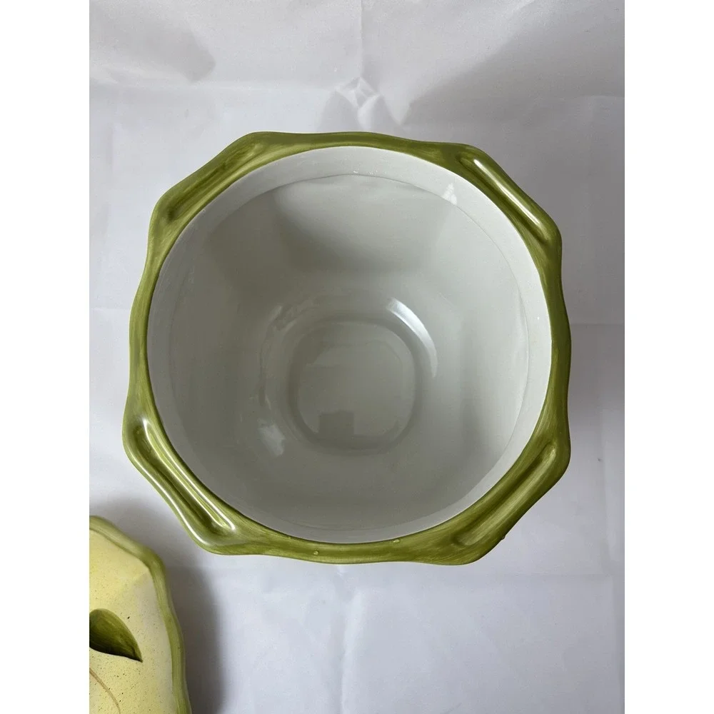 Medici Tabletops Unlimited  Canister/Cookie Jar XL Yellow Green Fruit Lid